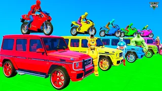 Spider-Man Motorcycle & SUV Parkour Challenge