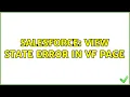 Salesforce View State Error in VF page