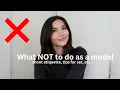 What NOT to do as a model - shoot etiquette tips for set etc