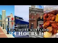 24 HOURS IN BALTIMORE MARYLAND NATIONAL AQUARIUM SHOP WITH ME CRAFTY CRAB