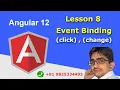 Angular 12 Tutorial In Hindi Lesson 8 Event Binding How to Use Any Event Urdu Hindi
