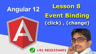 Angular 12 Tutorial In Hindi Lesson 8 Event Binding How to Use Any Event Urdu Hindi