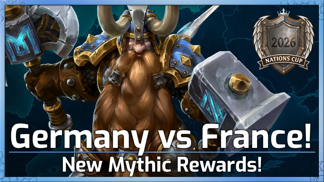 Germany vs France! NEW PATCH! - Nations Cup Groups - Heroes of the Storm
