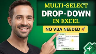 Create Multi-Select Drop-Down List in Excel No VBA Needed