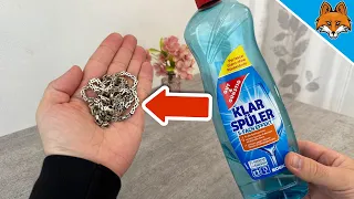 Pour Rinse Aid over your Jewelry and WATCH WHAT HAPPENS💥(Brilliant Trick)🤯