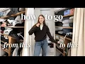 simplify series huge wardrobe declutter my intentional closet rules