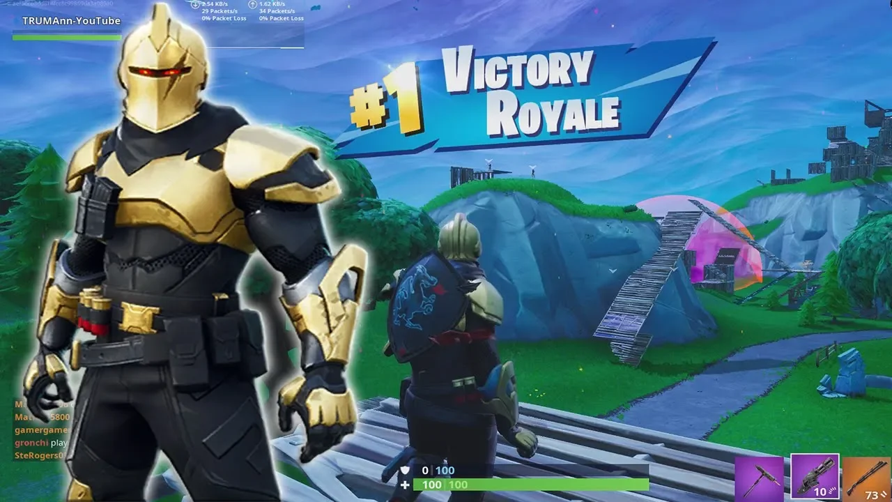 *NEW* MAX STAGE 'ULTIMA KNIGHT GOLD' (Game Play Showcase) & A Fortnite Victory Royale WIN!