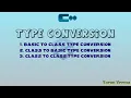 Type conversion in c basic to class class to basic class to class
