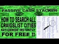 HOW TO SEARCH ALL CRAIGSLIST CITIES NATIONWIDE INSTANTLY - Every City State Category at once