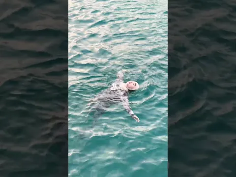 Tutorial mengambang di air laut! #riaricis