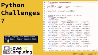 Python challenges level 3 challenge 7