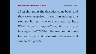 John 4 - Bible in Basic English BBE