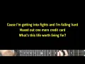 Bayker Blankenship - Maxed Out | Karaoke Guitar Instrumental (By Request)