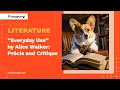 Everyday Use by Alice Walker Precis and Critique - Essay Example