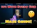 Fortnite 1v1 With Every Gun - How To Get Sherifs Pistol Maze Guide