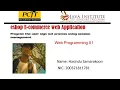 web application 1 java institute 1st year web programing assignment Task 09