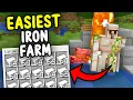New EASIEST IRON Farm Minecraft Bedrock 1 1