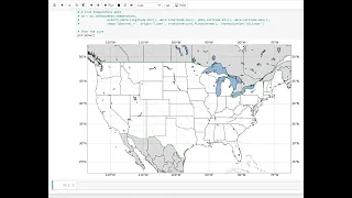 Plotting Shapefiles and NetCDF Data with Python Matplotlib Cartopy and Xarray