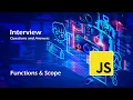 JavaScript Functions and Scope Explained Interview Questions and Answers