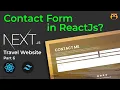 How to Create a Functional Contact Form in React js Project Next js Travel Website Geekboots