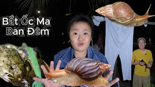 Đi bắt ốc ma vào ban đêm /  Bắp Vlog