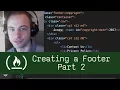 Creating a Footer Part 2 P3D7 - Live Coding with Jesse