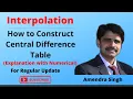 Central Difference Interpolation How to Use Central Difference Interpolation Formulae