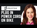 How To Plug In The Power Cord On A Peloton Bike Where Do You Plug Peloton Power Cord
