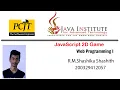 JavaScript 2D Game Development Java Institute R M Shashika Shashith