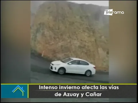 Intenso invierno afecta las vías de Azuay y Cañar