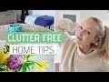 CLUTTER FREE HOME TIPS 10 Habits for a clutter-free home