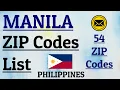 MANILA ZIP Code s LIST Manila ZIP Codes List Philippine ZIP Code