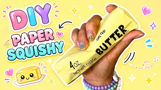 DIY Viral Butter Paper Squishy Easy & Satisfying Paper Craft