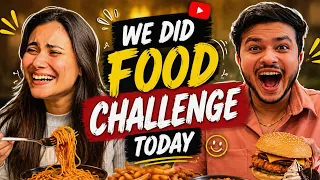 We did food challenge today 😍