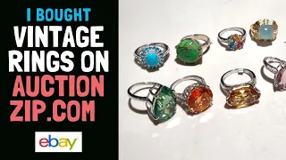 I bought some Vintage Silver Rings on AuctionZip com