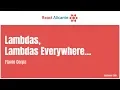 Lambdas lambdas everywhere - FLAVIO CORPA