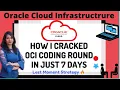How I prepared for OCI Coding Interview in 7 days 7 days strategy for coding interview