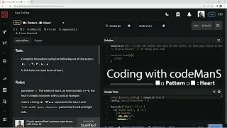 Codewars 6 kyu Pattern Heart Javascript