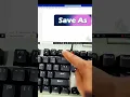 Quickly Open Save As in MS Word with One Shortcut