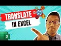 Translate to Any Language in Excel with this NEW Function TRANSLATE Function in Excel