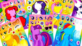 My little pony stickers game- Mane 6- Twilight Spakle and others