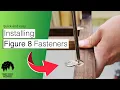 Attaching Figure 8 Fasteners to Table Tops and Chairs