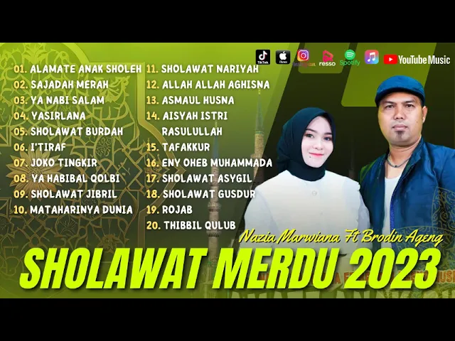 Download MP3 Sholawat Terbaru 2023 || Nazia Marwiana Ft Ageng Music - Alamate Anak Sholeh, Sajadah Merah ||