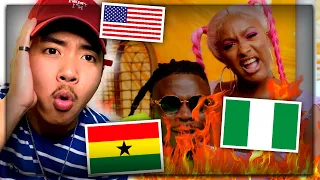 cuppy karma ft stonebwoy official music video american reaction nigerian u0026 ghana music 