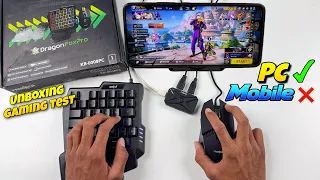 Frontech dragon forxpro 4 in 1 mobile gaming combo pack unboxing and gaming test PHONE ❌ PC ✅