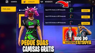 URGENTE!! PEGUE SUA CAMISA DE TIME GRĂTIS, LOUD, LOS OU FLUXO E BUG DO TATSUYA NO FREE FIRE
