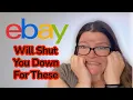 You Could Lose Your EBay Account if You Try to Sell These Items