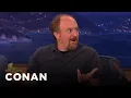 Download Lagu Louis CK Punches Dog In The Face To Save Her Life | CONAN on TBS