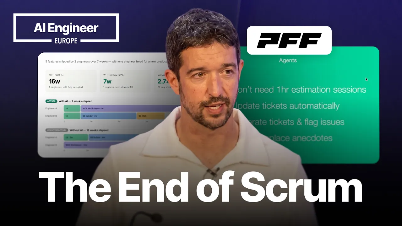 Agents Don't Do Standups: Building the Post-Engineer Engineering Org — Mike Spitz, PFF: video thumbnail