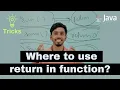 trick for where to use return in java and where not icse computer functions in java